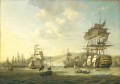 Anglo holländischen Flotte in der Bucht von Algier 1816 Kriegsschiff Seeschlacht